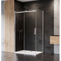 New Trendy Sling kabina prysznicowa 100x80 cm prostokątna chrom/szkło przezroczyste D-0180A/D-0100B