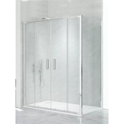 New Trendy New Corrina kabina prysznicowa 140x90 cm prostokątna chrom/szkło przezroczyste D-0183A/D-0079B