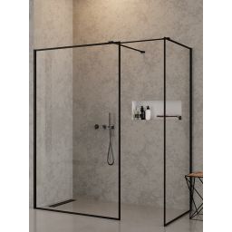 New Trendy New Modus Black kabina prysznicowa 130x90 cm prostokątna czarny mat/szkło przezroczyste EXK-0286
