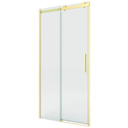 New Trendy Softi Gold Brushed drzwi prysznicowe 100 cm rozsuwane złoty szczotkowany/szkło przezroczyste EXK-8760