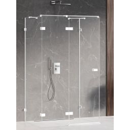 New Trendy Avexa White kabina prysznicowa 80x70 cm prostokątna lewa biały mat/szkło przezroczyste EXK-2846