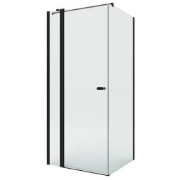New Trendy New Soleo Black kabina prysznicowa 80x70 cm prostokątna czarny mat/szkło przezroczyste K-4356-WP