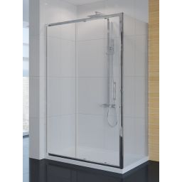 New Trendy New Corrina kabina prysznicowa 100x80 cm prostokątna aluminium połysk/szkło przezroczyste D-0089A/D-0078B