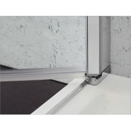 Oltens Byske kabina prysznicowa 90x90 cm kwadratowa chrom połysk/szkło przezroczyste 20002100