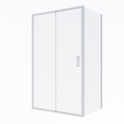 Oltens Fulla kabina prysznicowa 130x80 cm prostokątna drzwi ze ścianką chrom/szkło przezroczyste 20209100