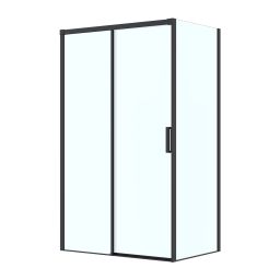 Oltens Breda kabina prysznicowa 120x90 cm prostokątna czarny mat/szkło przezroczyste 20226300
