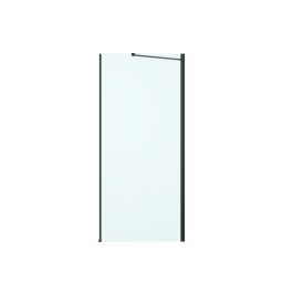 Oltens Hallan ścianka prysznicowa 100 cm czarny mat/szkło przezroczyste 22102300