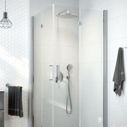 Oltens Byske kabina prysznicowa 80x80 cm kwadratowa chrom połysk/szkło przezroczyste 20001100