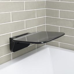Polysan Saap Black siedzisko prysznicowe czarne CW1220B