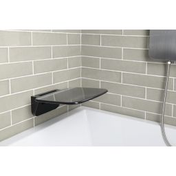 Polysan Saap Black siedzisko prysznicowe czarne CW1220B