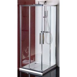 Polysan Lucis Line kabina prysznicowa 90x90 cm kwadratowa chrom/szkło przezroczyste DL1615
