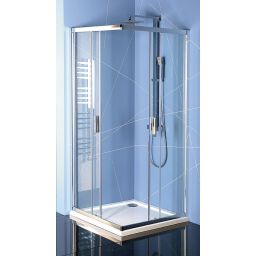 Polysan Easy Line kabina prysznicowa 80x80 cm kwadratowa chrom/szkło przezroczyste EL5215