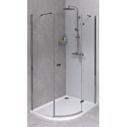 Polysan Fortis Line kabina prysznicowa 100x90 cm półokrągła prawa chrom/szkło przezroczyste FL5090R