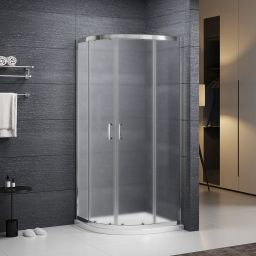 Roth Albis Matt kabina prysznicowa 90x90 cm półokrągła chrom połysk/szkło matowe N0793