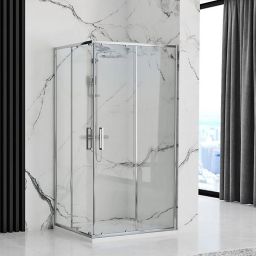 Rea Punto kabina prysznicowa 100x80 cm prostokątna chrom połysk/szkło przezroczyste REA-K1889