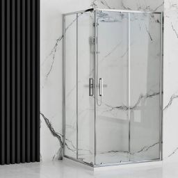 Rea Punto kabina prysznicowa 90x90 cm kwadratowa chrom/szkło przezroczyste REA-K0867
