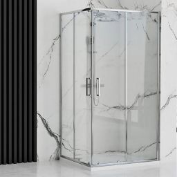 Rea Punto kabina prysznicowa 80x80 cm kwadratowa chrom połysk/szkło przezroczyste REA-K0863