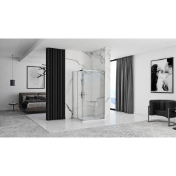 Rea Punto kabina prysznicowa 90x90 cm kwadratowa chrom/szkło przezroczyste REA-K0867