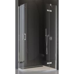 Ronal Pur kabina prysznicowa 80 cm półokrągła prawa chrom/szkło przezroczyste P3PD550801007