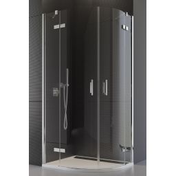 Ronal Pur kabina prysznicowa 80 cm półokrągła chrom/szkło przezroczyste PU4P550801007