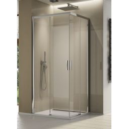 Ronal Top Line S kabina prysznicowa 90x90 cm kwadratowa srebrny połysk/szkło przezroczyste TLSAC0905007