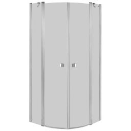 Roca Capital kabina prysznicowa 90 cm półokrągła chrom/szkło przezroczyste AM4309012M