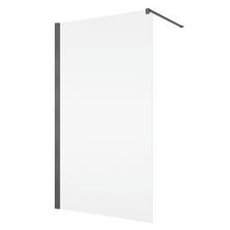 Ronal Annea ścianka prysznicowa 120 cm gunmetal szczotkowany/szkło przezroczyste ANT112002607