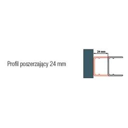 Ronal profil poszerzający 24 mm aluminium połysk ECA.50.1997