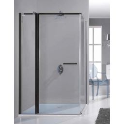 Sanplast Prestige III KNDJ2/PRIII-70x120-S kabina prysznicowa 70x120 cm prostokątna czarny mat/szkło przezroczyste 600-073-0220-59-401