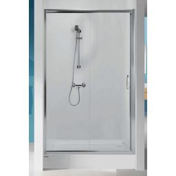 Sanplast TX drzwi wnękowe 90 cm D2/TX5-b-90 przesuwne srebrny błyszczący/szkło przezroczyste 600-271-1100-38-401