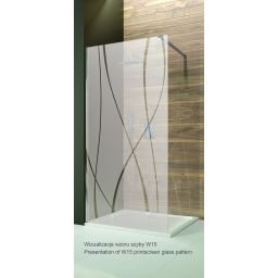 Sanplast TX KN/TX5b-80x90-S biewW15 kabina prysznicowa 80x90 cm prostokątna biały/Sitodruk W15 600-271-0190-01-231