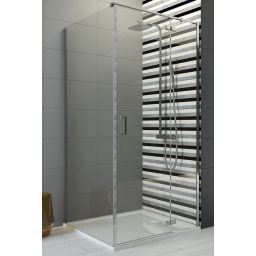 Sanplast Free Line II KNDJ2/FREE-90 kabina prysznicowa 90x90 cm kwadratowa chrom/szkło przezroczyste 600-261-0610-42-401