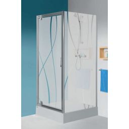 Sanplast TX ścianka dodatkowa 75 cm SS0/TX5b-75 srebrny mat/szkło przezroczyste 600-271-1300-39-401