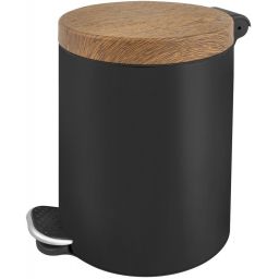 AWD Interior kosz na śmieci 5 l z pedałem czarny/brązowy AWD02031786