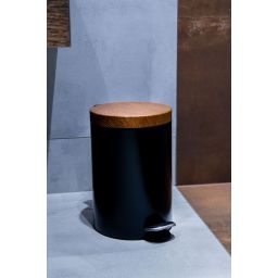 AWD Interior kosz na śmieci 5 l z pedałem czarny/brązowy AWD02031786