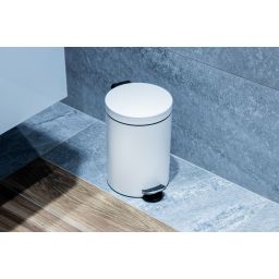 AWD Interior kosz na śmieci 5 l z pedałem biały AWD02031787