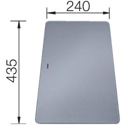 Blanco Subline deska kuchenna szkło srebrne 227699