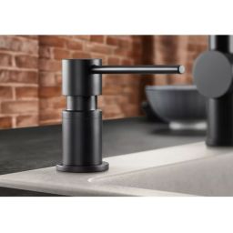 Blanco Lato dozownik do płynu 300 ml blatowy czarny mat 525789