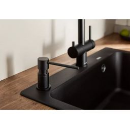 Blanco Lato dozownik do płynu 300 ml blatowy czarny mat 525789