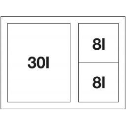 Blanco Select II sortownik na odpady 46 l czarny 526210