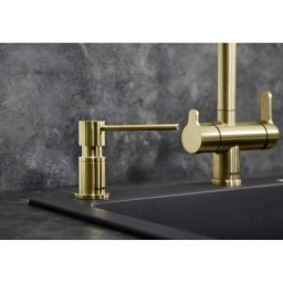 Blanco Lato dozownik do płynu 300 ml blatowy złoty satynowy 526699