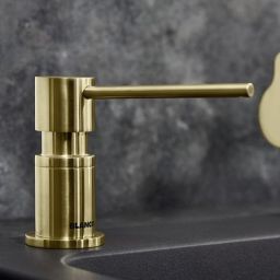 Blanco Lato dozownik do płynu 300 ml blatowy złoty satynowy 526699