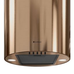 Globalo Design Lobelio Isola okap kuchenny 39 cm wyspowy złoty LOBELIO_ISOLA_39_1_CARMEL_GOLD