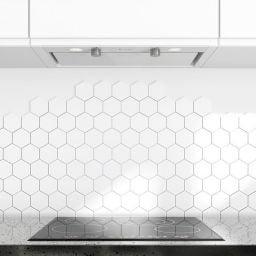Globalo Design Floweri okap kuchenny 60 cm podszafkowy biały FLOWERI_60_2_WHITE