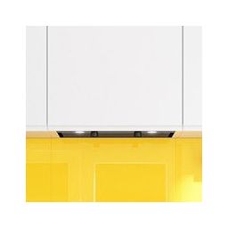 Globalo Design Floweri okap kuchenny 60 cm podszafkowy czarny FLOWERI_60_2_BLACK