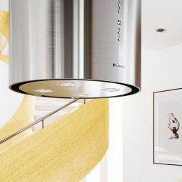 Globalo Design Cylindro Isola okap kuchenny 39 cm wyspowy CYLINDRO_ISOLA_39_7_INOX