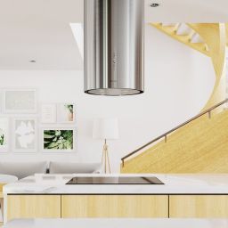 Globalo Design Cylindro Isola okap kuchenny 39 cm wyspowy CYLINDRO_ISOLA_39_7_INOX