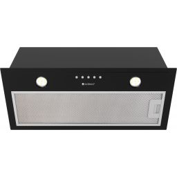 Globalo Design Delico okap kuchenny 49,6 cm podszafkowy czarny DELICO_50_1_BLACK