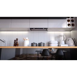 Globalo Design Delico okap kuchenny 49,6 cm podszafkowy czarny DELICO_50_1_BLACK