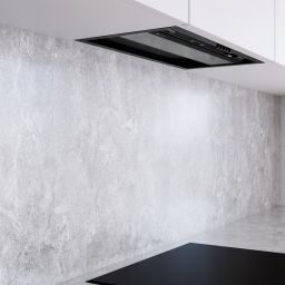 Globalo Design Dismo okap kuchenny 60 cm podszafkowy czarny DISMO_60_1_BLACK